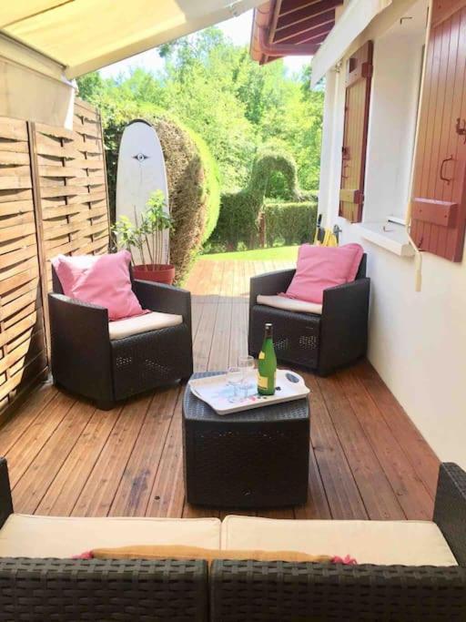 1Km Plage, Agreable Maison 6 Pers Classee 3* Hendaye Exterior foto